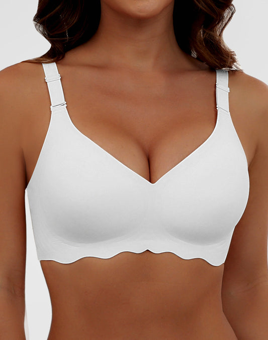 Wave Fashion V-Neck Seamless Full Coverage Bra