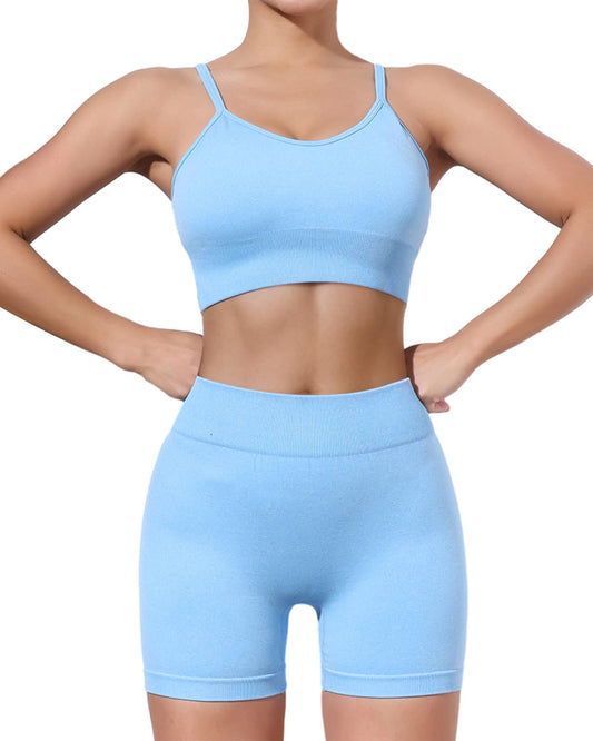 HORISUN Womens Workout Sets 2 Piece Yoga Outfits