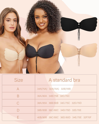 HORISUN ® Invisible Backless Strapless Sticky Bras