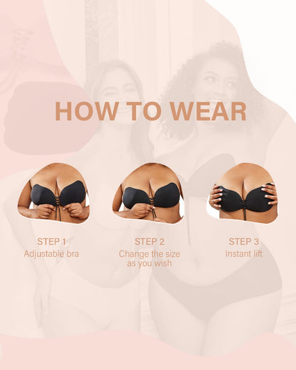 HORISUN ® Invisible Backless Strapless Sticky Bras