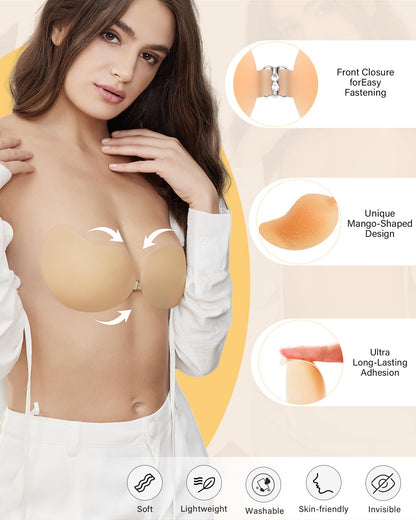 HORISUN ®Sticky Bra Silicone Strapless Backless Bras