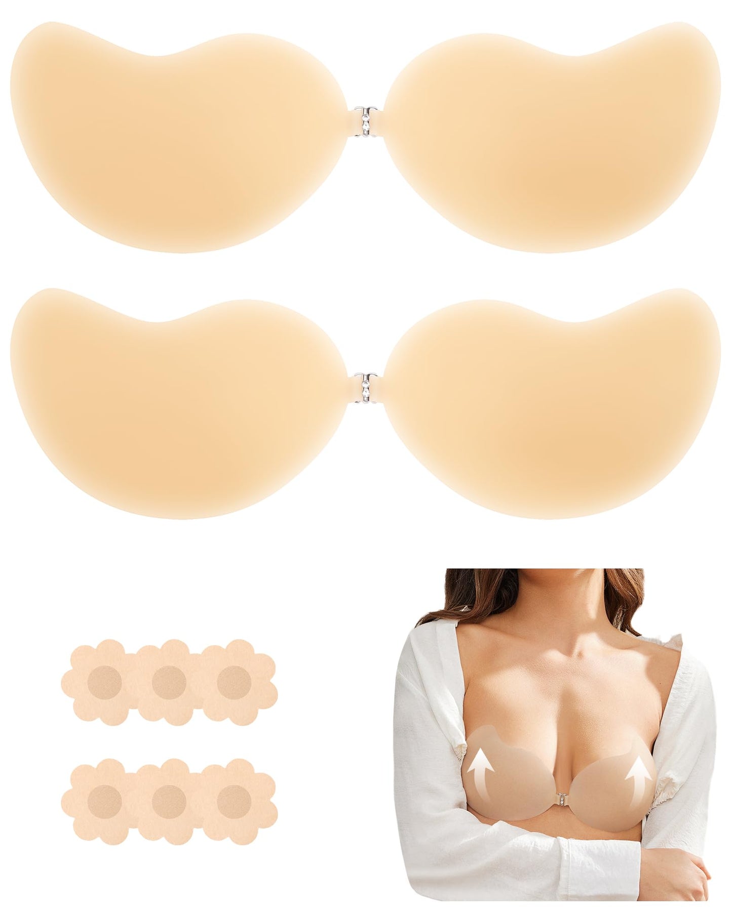 HORISUN ®Sticky Bra Silicone Strapless Backless Bras